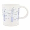 Best deal 🥰 Disney Coffee Mug - Star Wars - Lightsaber Blueprint - White 🎉