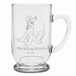 Brand new 😉 Disney Arribas Glass Mug - Pluto - Personalizable - 16oz 🧨