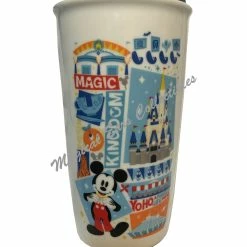 New 🔔 Disney Travel Tumbler - Starbucks - Magic Kingdom Park Icons 🌟