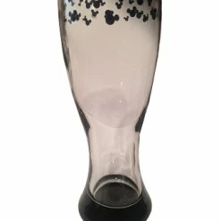 Deals 😀 Disney Pilsner Glass - Etched Mickey Mouse Icons - Black 🧨