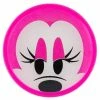 Promo 🔥 Disney Glass Plate - Minnie Mouse With Silicone Cover ⌛