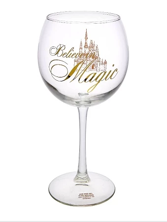 Promo ๐ Disney Goblet Wine Glass - Believe In Magic - Castle ๐ 1 Promo ๐ Disney Goblet Wine Glass - Believe In Magic - Castle ๐