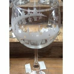 Flash Sale ❤️ Disney Goblet Wine Glass - Epcot World Showcase - Etched 😀