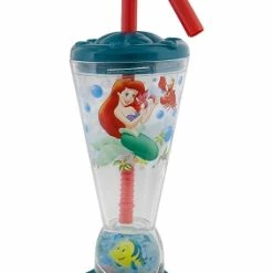 Cheapest 🤩 Disney Tumbler With Straw - Ariel And Flounder Dome 🧨