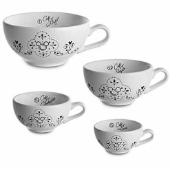 Deals 🌟 Disney Measuring Cup Set - Gourmet Mickey Mouse Icon -- Black And White 🔥