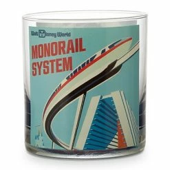 Buy 🎁 Disney Glass Tumbler - Monorail/Matterhorn Bobsleds - Short 😀
