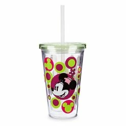 Best deal 🥰 Disney Plastic Tumbler With Straw - Minnie Mouse Icon Polka Dots 🤩