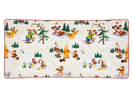 Budget 🧨 Disney Holiday Tray - Happy Holidays - Mickey Mouse And Friends 🛒 1 Budget 🧨 Disney Holiday Tray - Happy Holidays - Mickey Mouse And Friends 🛒