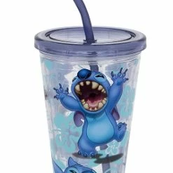 Top 10 👍 Disney Tumbler With Straw - Stitch Portraits ⭐