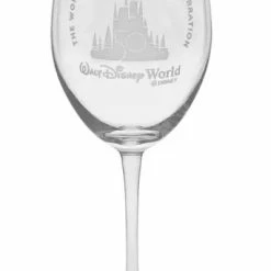 Outlet 😉 Disney Arribas Stemmed Glass - Walt Disney World 50th Anniversary 💯